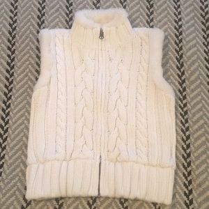 Gap kids white sweater vest